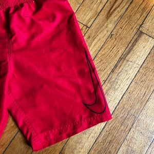 2 PAIRS / Nike boys shorts size M red / white